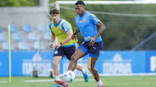 Jean Lucas durante treino do Bahia no CT Evaristo de Macedo