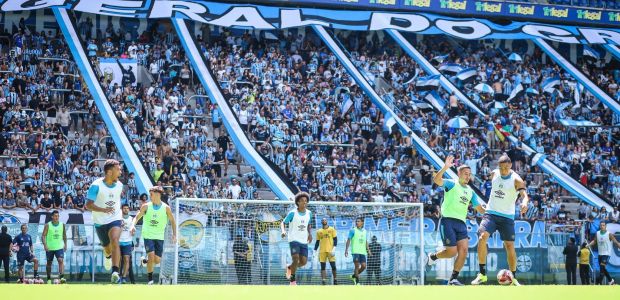 Grêmio está definido para o clássico na Arena, em Porto Alegre