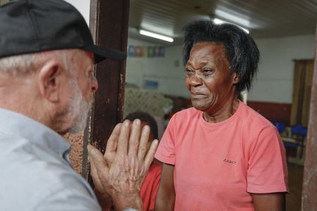 Presidente Lula durante visita a Juiz de Fora, cidade mineira arrasada pelas chuvas