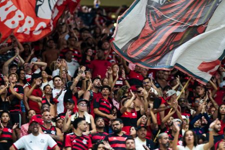 Torcida do Flamengo presente no Estádio do Maracanã