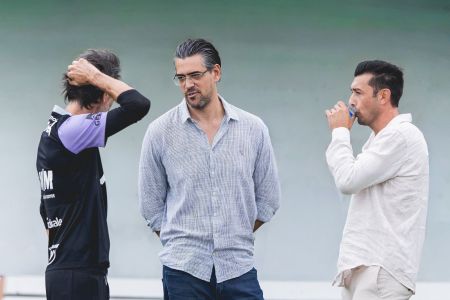 Datolo durante encontro com Paulo Bracks e Eduardo Domínguez