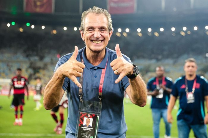 Luiz Eduardo Baptista, o Bap, presidente do Flamengo no Maracanã