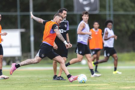 Treinamento na Cidade do Galo na véspera do confronto contra o Inter