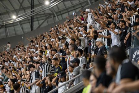 Torcida do Atlético na Arena MRV no jogo contra o América, pelo Campeonato Mineiro