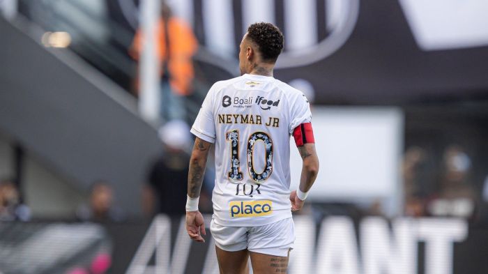 Neymar em Santos 1 x 1 Corinthians