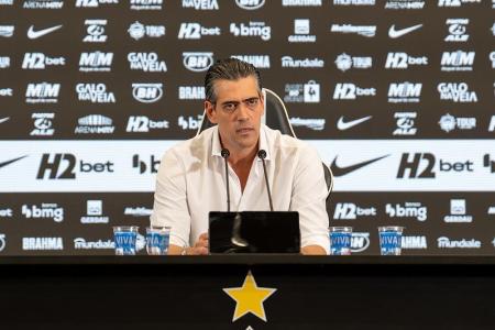 Paulo Bracks, CSO do Atlético, em entrevista coletiva na Arena MRV