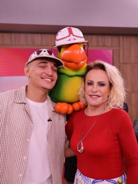 João Gomes e Ana Maria Braga no 'Mais Você'