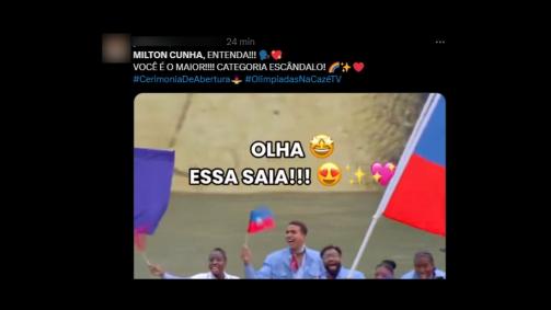 Web reage a comentários de Milton Cunha na cerimônia de abertura dos Jogos Olímpicos