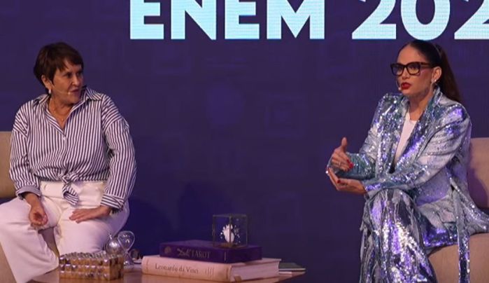 Márcia Sensitiva e a educadora Fernanda Pessoa