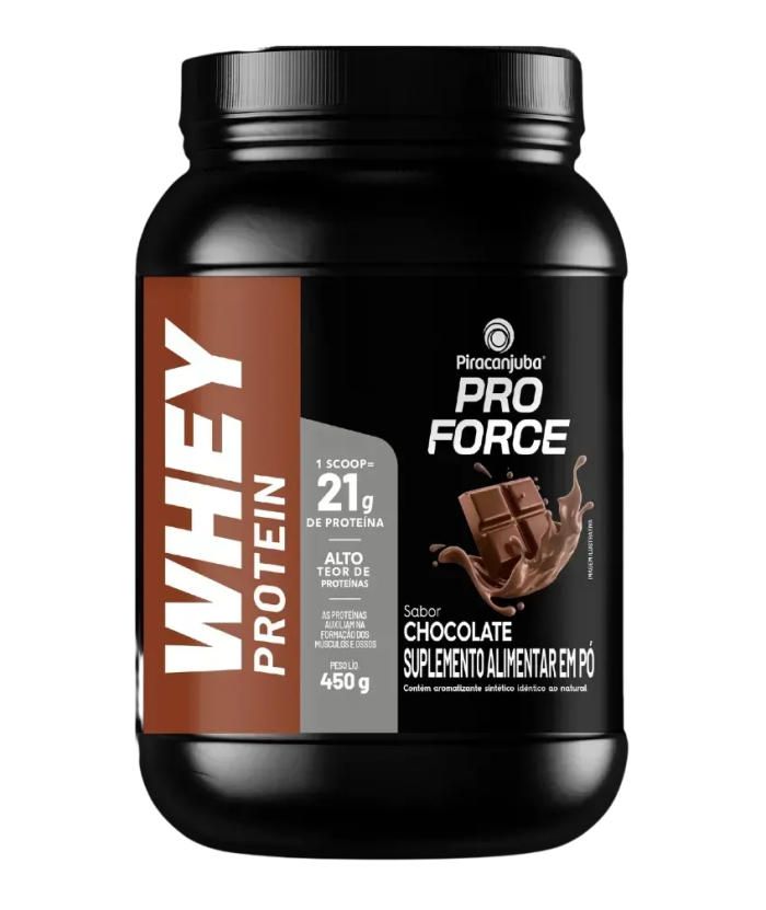 Whey Protein de chocolate da Piracanjuba 