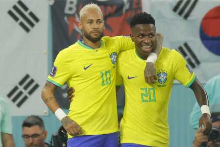 Neymar e Vinicius Júnior em ação pela Seleção Brasileira