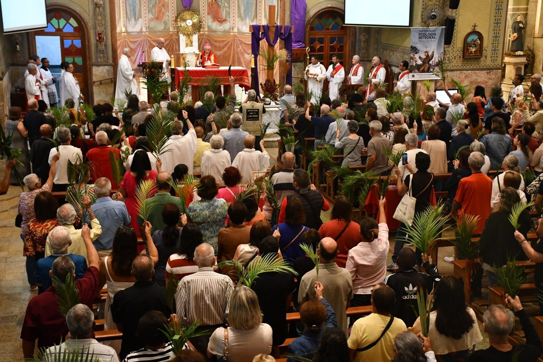 Movidos pela esperança, católicos celebram Domingo de Ramos em Juiz de Fora
