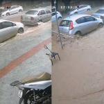 Vídeo mostra momento em que a Av. Mem de Sá alaga durante tempestade em BH