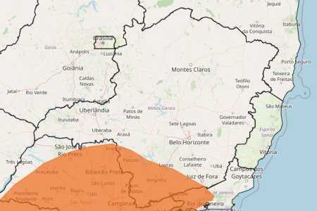 Chuvas intensas em MG: veja lista das 178 cidades sob alerta nesta quarta (1°) • Reprodução/ Inmet