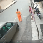 Trabalhadora é atropelada por carro na contra mão em Fabriciano