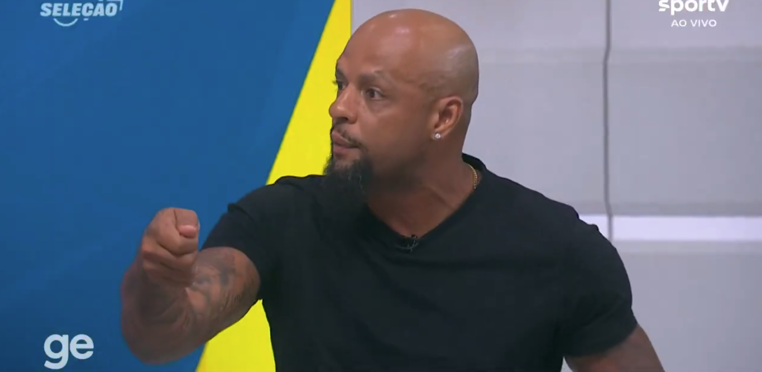 Aprovado? Felipe Melo opina sobre 'Brasa' no uniforme da Seleção Brasileira