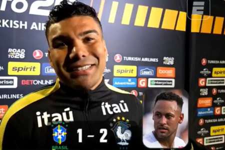 Casemiro respondeu sobre Neymar na Seleção Brasileira