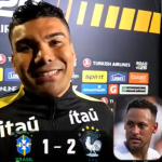 Casemiro responde sobre Neymar na Copa após revés da Seleção Brasileira