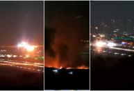 Motor de avião com 272 passageiros explode em SP e destroços caem na pista