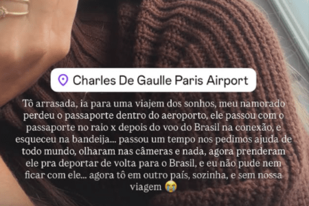 Hariany desabafa sobre situação de Renan • Reprodução/Redes Sociais