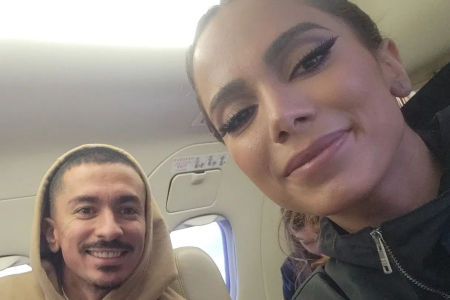 Anitta e Renan, irmão da cantora
