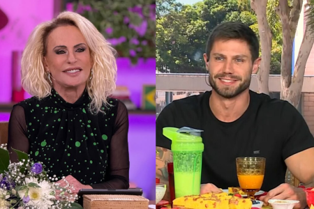 Ana Maria Braga e Jonas Sulzbach no 'Café com Eliminado'