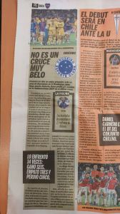 Publicação do Jornal Olé sobre Boca Juniors e Cruzeiro na Libertadores • Publicação do Jornal Olé sobre Boca Juniors e Cruzeiro na Libertadores