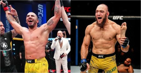 Vitor Petrino e Valter Walker, lutadores brasileiros do peso pesado do UFC