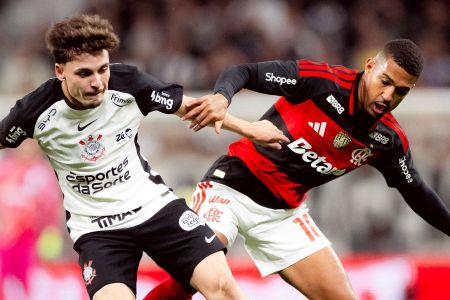 Corinthians e Flamengo empataram em 1 a 1 nesse domingo (22), na Neo Química Arena