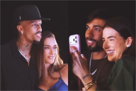 Éder Militão, Tainá Militão, Lucas Paquetá e Maria Eduarda Fournier