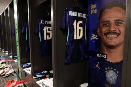 Numerações de Kaiki e Leo Pereira, da Seleção Brasileira • Rafael Ribeiro/CBF