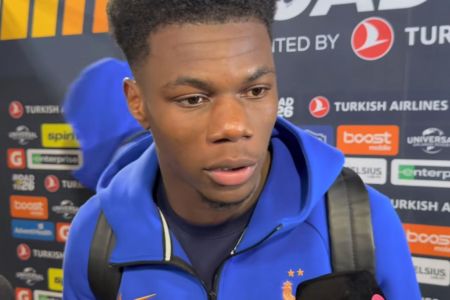 Aurélien Tchouaméni, jogador da França, após vitória contra o Brasil nesta quinta-feira (26)