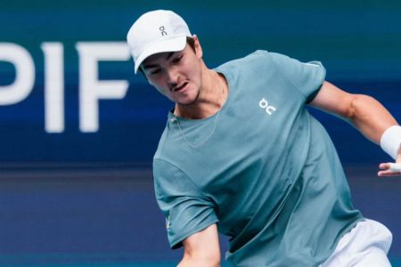 João Fonseca em ação no Masters 1000 de Miami
