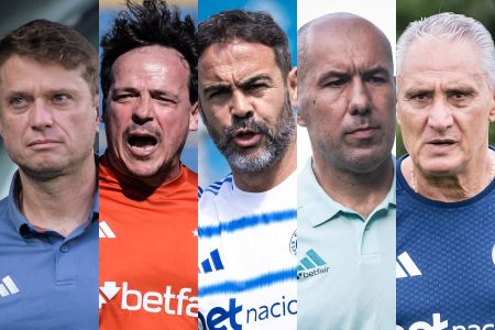 Os últimos cinco técnicos do Cruzeiro