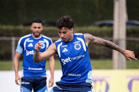Kaio Jorge durante treino do Cruzeiro • Gustavo Aleixo/Cruzeiro