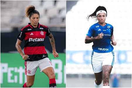 Cristiane, do Flamengo, e Byanca Brasil, do Cruzeiro