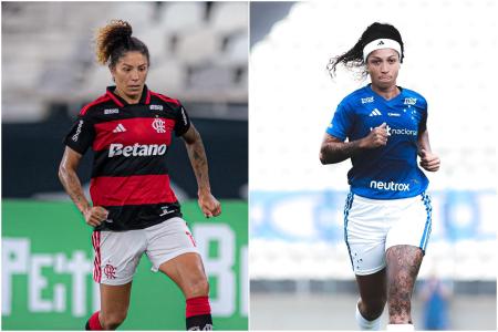 Cristiane, do Flamengo, e Byanca Brasil, do Cruzeiro