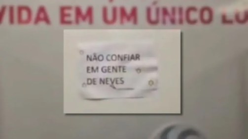 Homem é demitido de prefeitura após cartaz: 'Não confiar em gente de Neves'