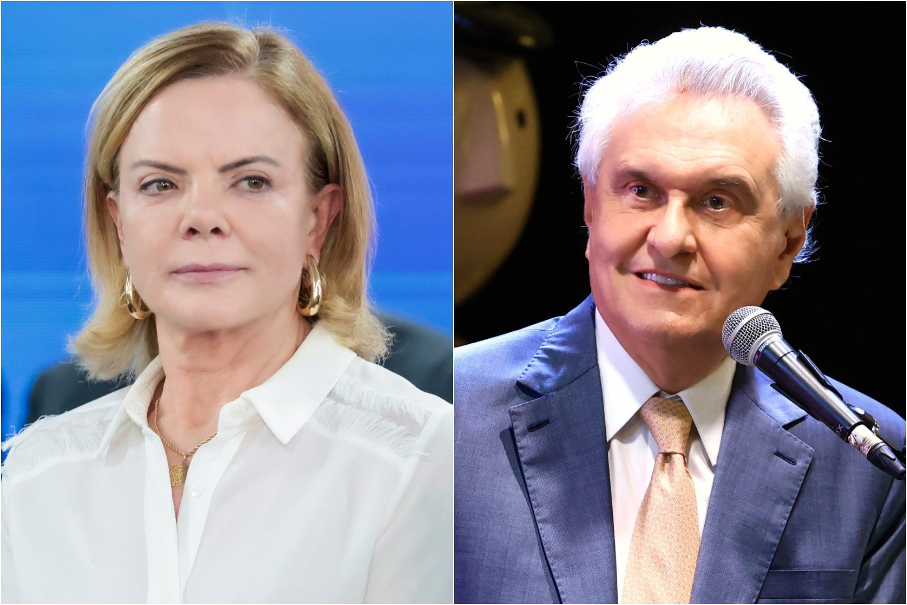 Gleisi minimiza candidatura de Caiado: 'Vai ficar na periferia da eleição'