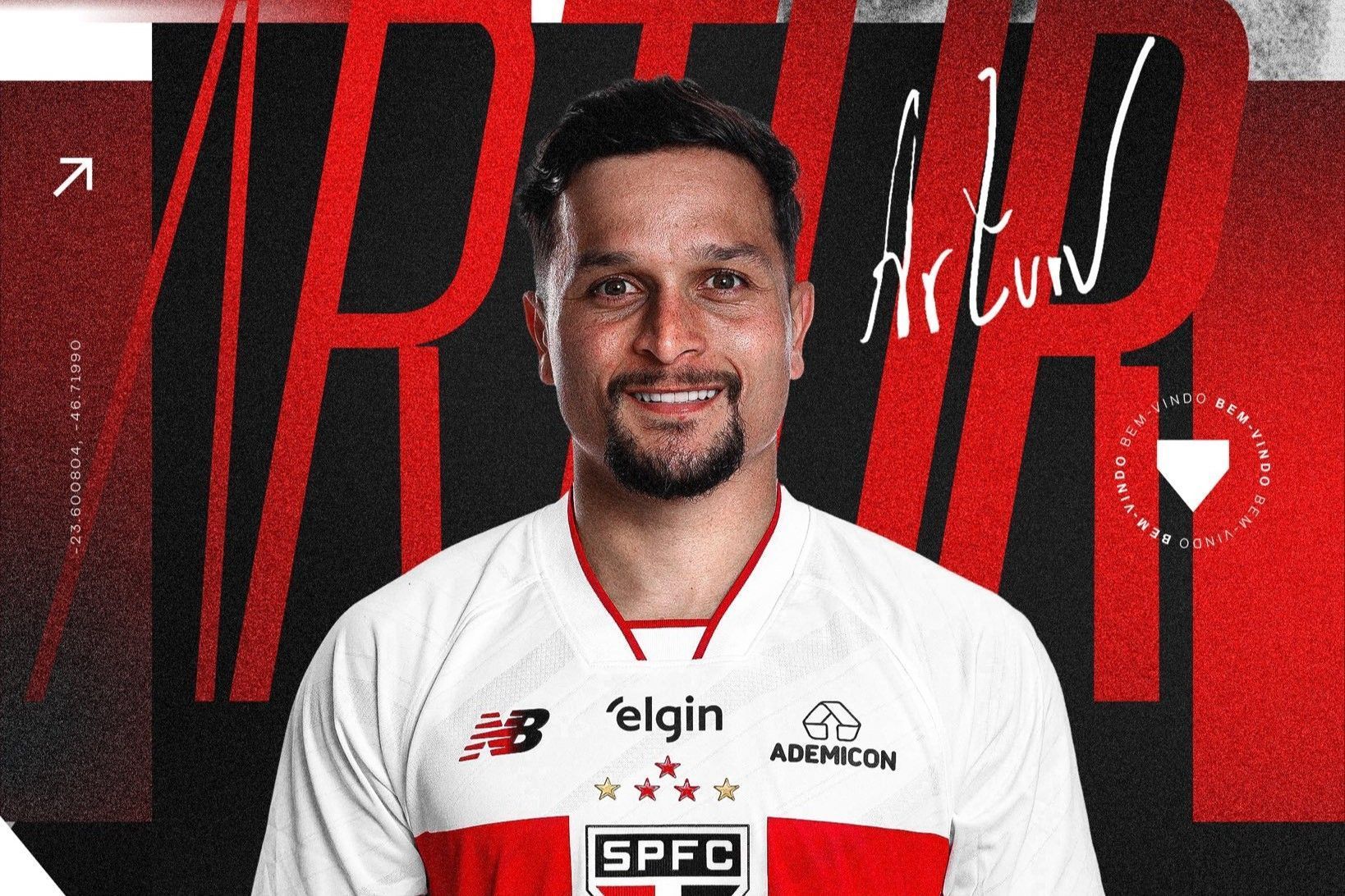 São Paulo anuncia contratação de atacante do Botafogo