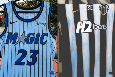Camiseta do Orlando Magic e camisa do Atlético