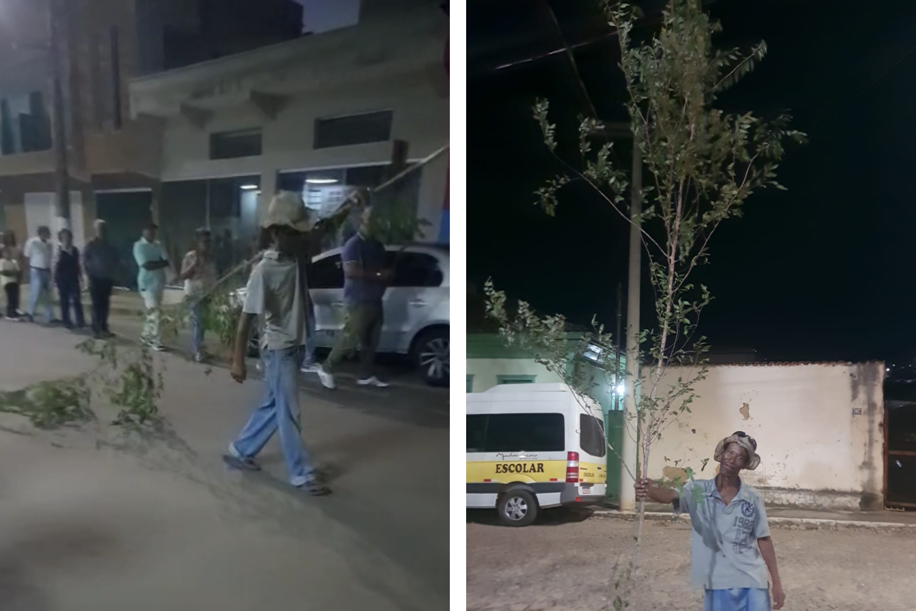 Vídeo: Homem surpreende com 'galho gigante' em procissão de Domingo de Ramos, em MG