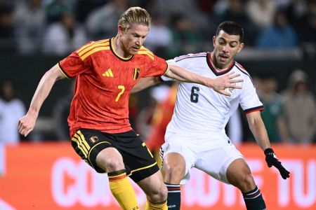 Bélgica e México em ação em amistoso nos Estados Unidos