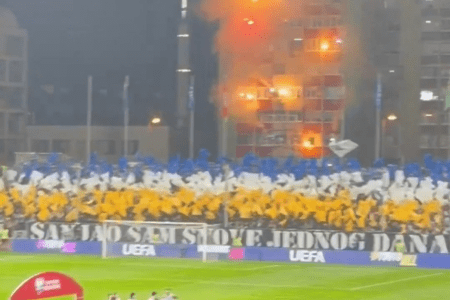 Torcedores da Bósnia fizeram recepção incrível antes de jogo contra a Itália