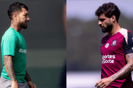 Lucho Acosta e Yuri Alberto se enfrentam nesta quarta (1º) em Fluminense x Corinthians