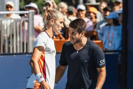 Rafael Matos e Orlando Luz no Miami Open