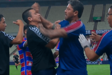 Carpini e Barros se desentenderam no Castelão