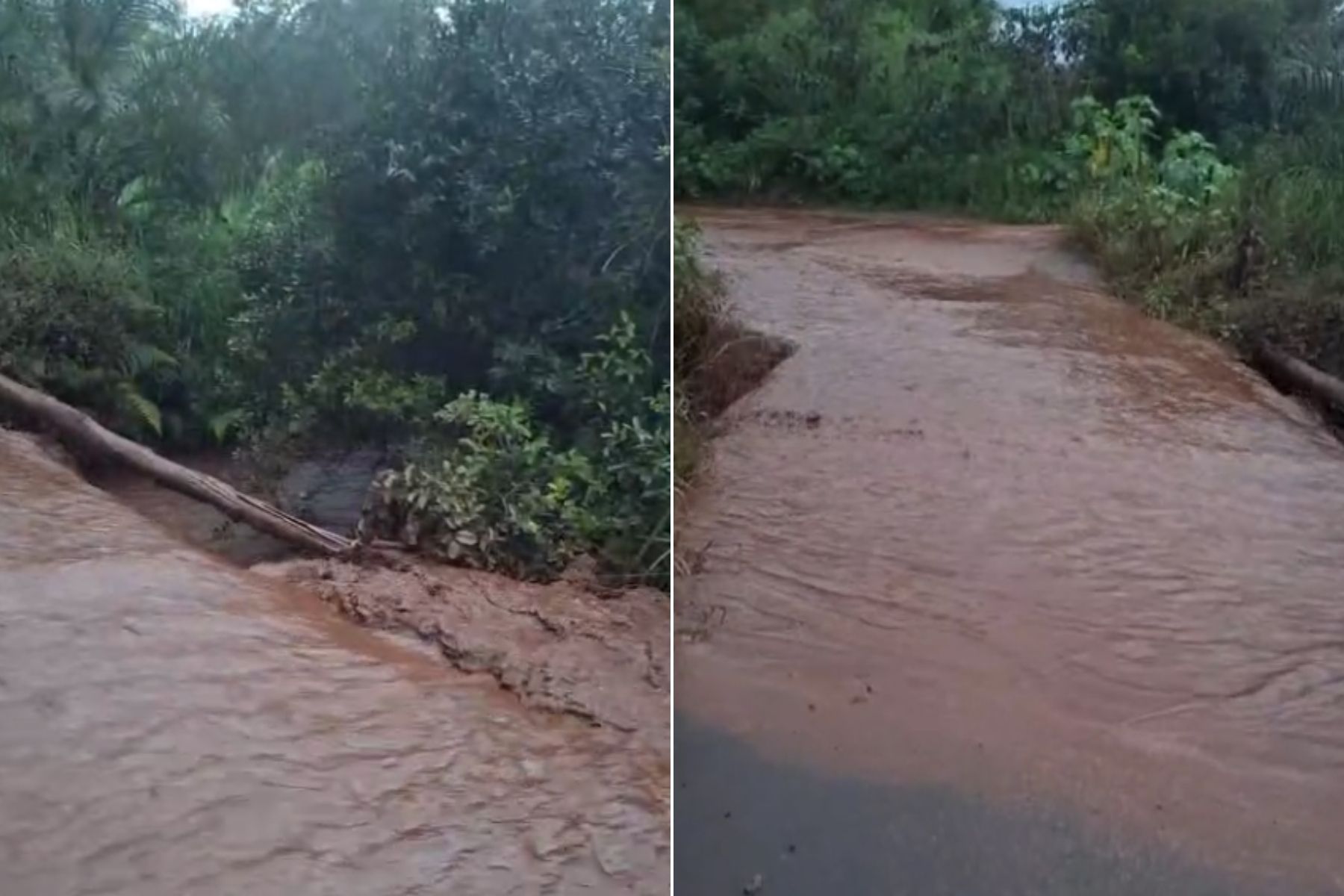 Chuva arrasta terra em área de mineração e atinge córrego em Itatiaiuçu-MG