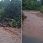 Chuva arrasta terra em área de mineração e atinge córrego em Itatiaiuçu-MG