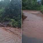 Chuva arrasta terra em área de mineração e atinge córrego em Itatiaiuçu-MG